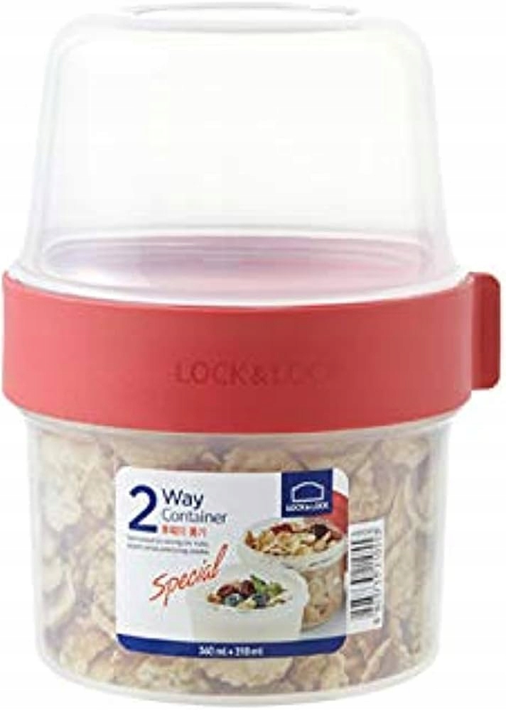 LOCK&LOCK POJEMNIK ŚNIADANIOWY LUNCH BOX 360 ml + 310 ml