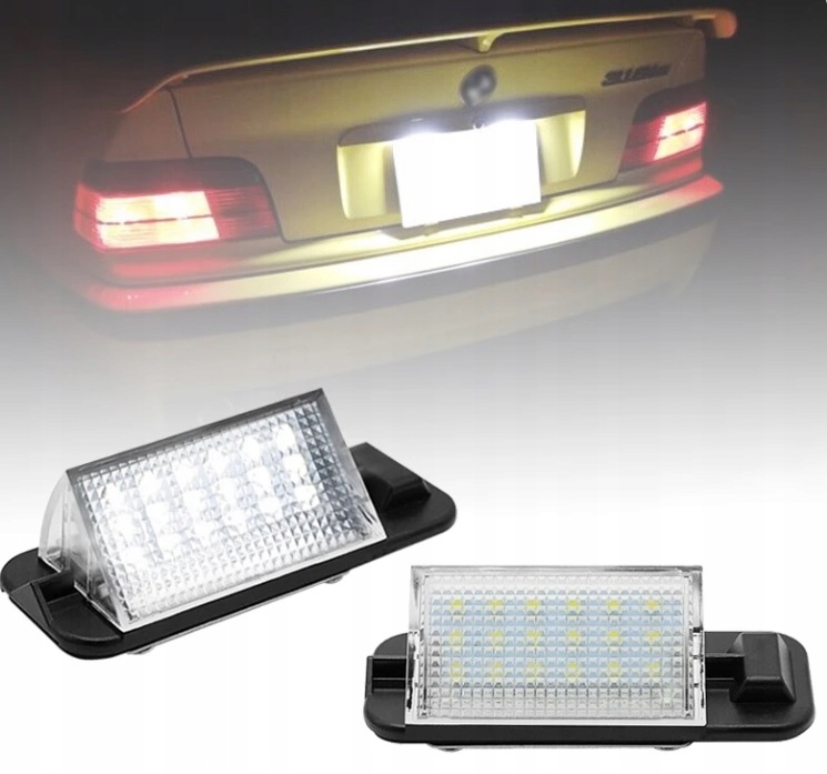 PODŚWIETLENIE LED TABLICY do BMW 3 E36 1992-1998 SEDAN KOMBI COMPACT