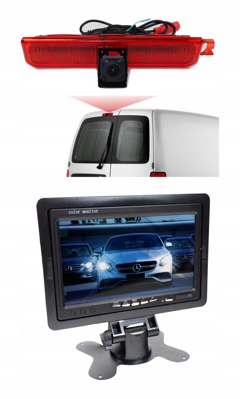ZESTAW KAMERA COFANIA AHD EKRAN W STOP VW VOLKSWAGEN CADDY 2003-2015