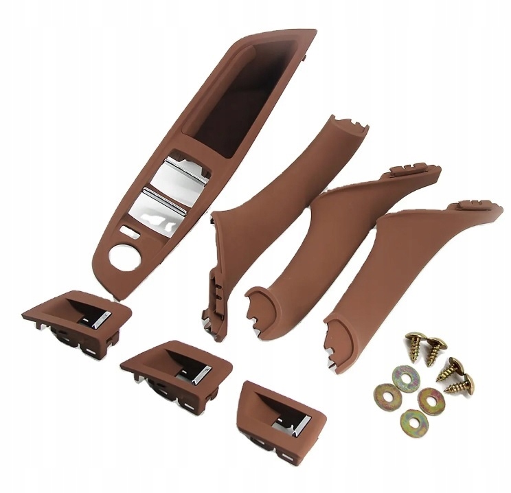 4X UCHWYT RĄCZKA DRZWI BRĄZOWY BRĄZOWE do BMW F10 F11 KOMPLET