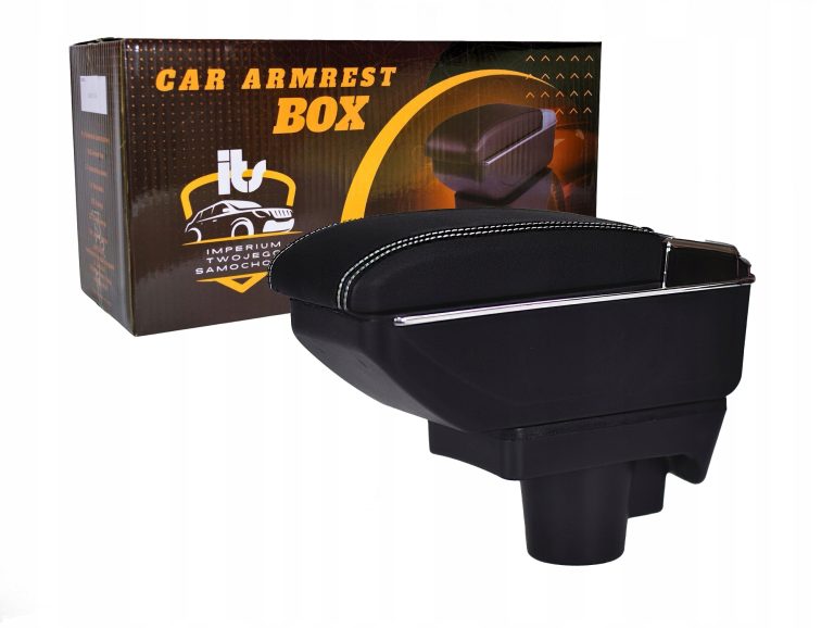 PODŁOKIETNIK DEDYKOWANY OPEL ASTRA H 2004-2014 BIAŁA NIĆ