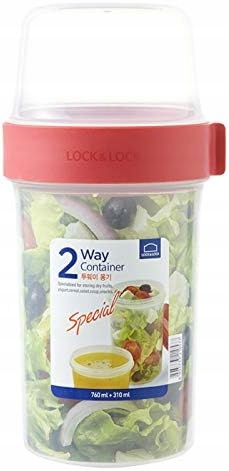 LOCK&LOCK POJEMNIK ŚNIADANIOWY LUNCH BOX 760 ml + 310 ml