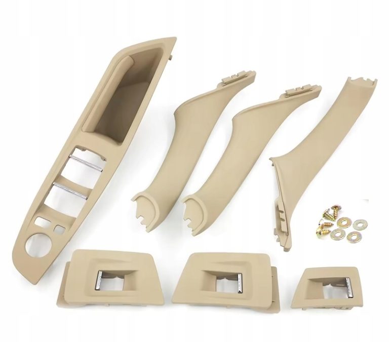 4X UCHWYT RĄCZKA DRZWI BEŻOWY JASNY BEŻOWA do BMW F10 F11 KOMPLET